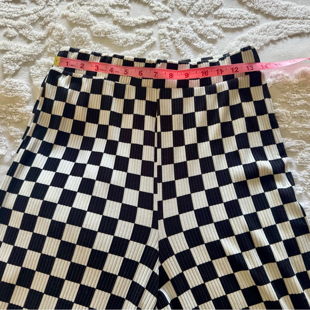 MINT DRESSED IN LALA B/W CHECKERBOARD PLISSE 2 PIECE PLAYSUIT SIZE L ORIG $152 - Picture 11 of 13